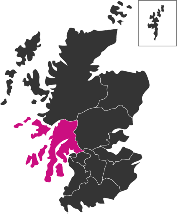 Back to the Map Map of Scotland