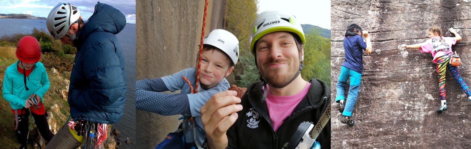 Club members climbing