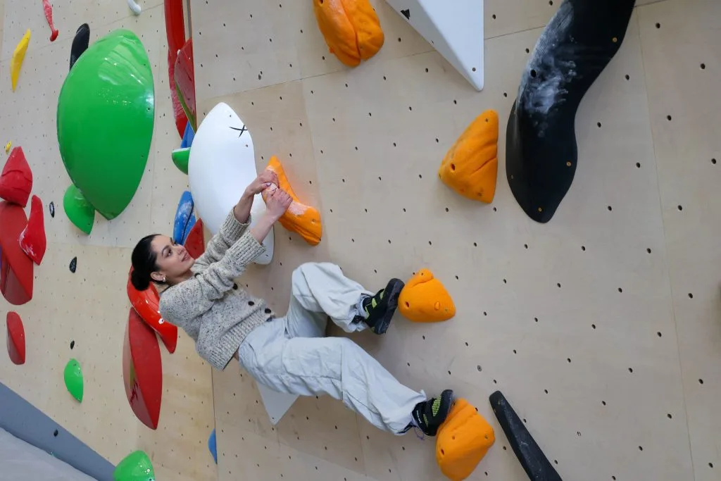 New World-Class Bouldering Facilities at Edinburgh Climbing Arena 2 Climber on new bouldering facilities at EICA, Ratho.