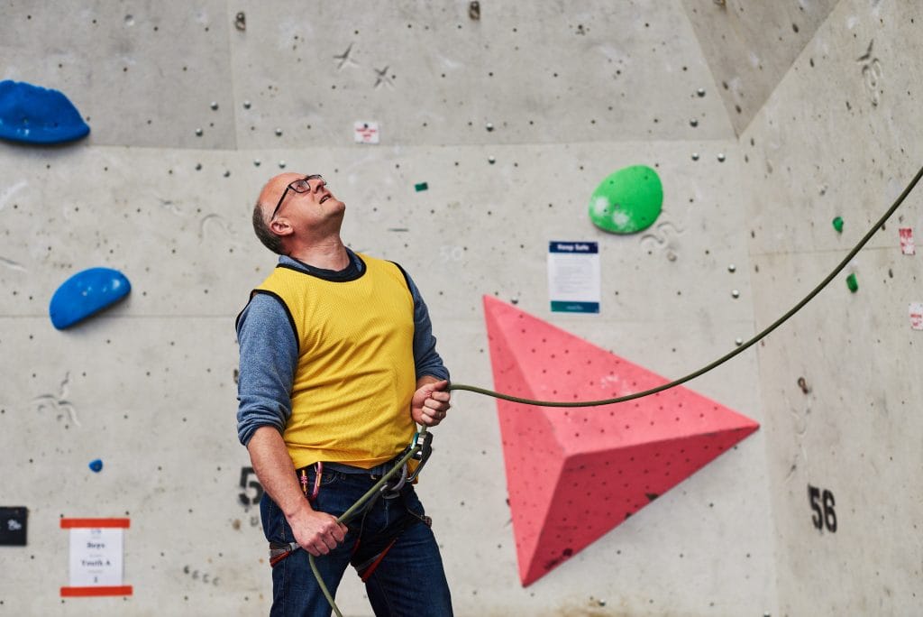 Advanced belaying workshop, adult belaying, lead belaying