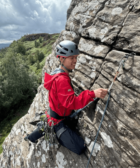 Ready to Rock Adult Outdoor courses, Kingussie, Trad Climbing in Scotland