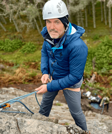 Ready to Rock Adult Outdoor courses, Comic Crag, Kingussie, Sport Climbing in Scotland